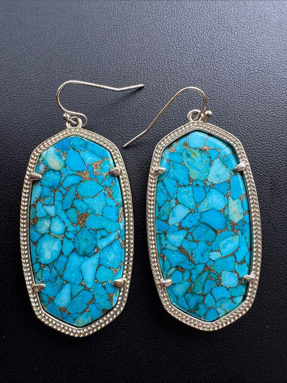 Kendra Scott Danielle Earrings  in Bronze Veined Turquoise Magnesite